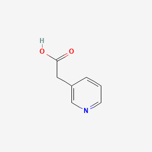 Chemical structure of 3-Pyridineacetic acid