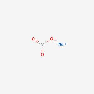 Chemical structure of Sodium metavanadate