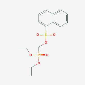 Chemical structure of (Diethoxyphosphoryl)methyl naphthalene-1-sulfonate