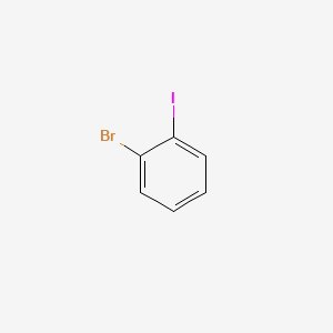 Chemical structure of 1-Bromo-2-iodobenzene