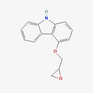 Chemical structure of 4-Oxiranylmethoxy-9H-carbazole