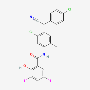 Chemical structure of Closantel