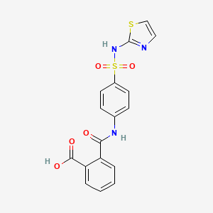 Chemical structure of Phthalylsulfathiazole