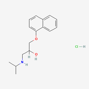 Chemical structure of Propranolol Hydrochloride