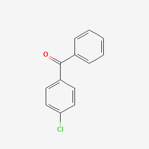 Chemical structure of 4-Chlorobenzophenone