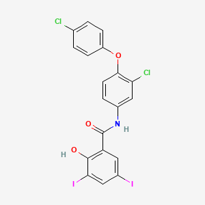 Chemical structure of Rafoxanide